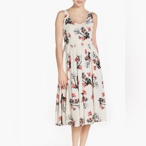 BB Dakota Emeli Floral Print Midi Dress Size 4